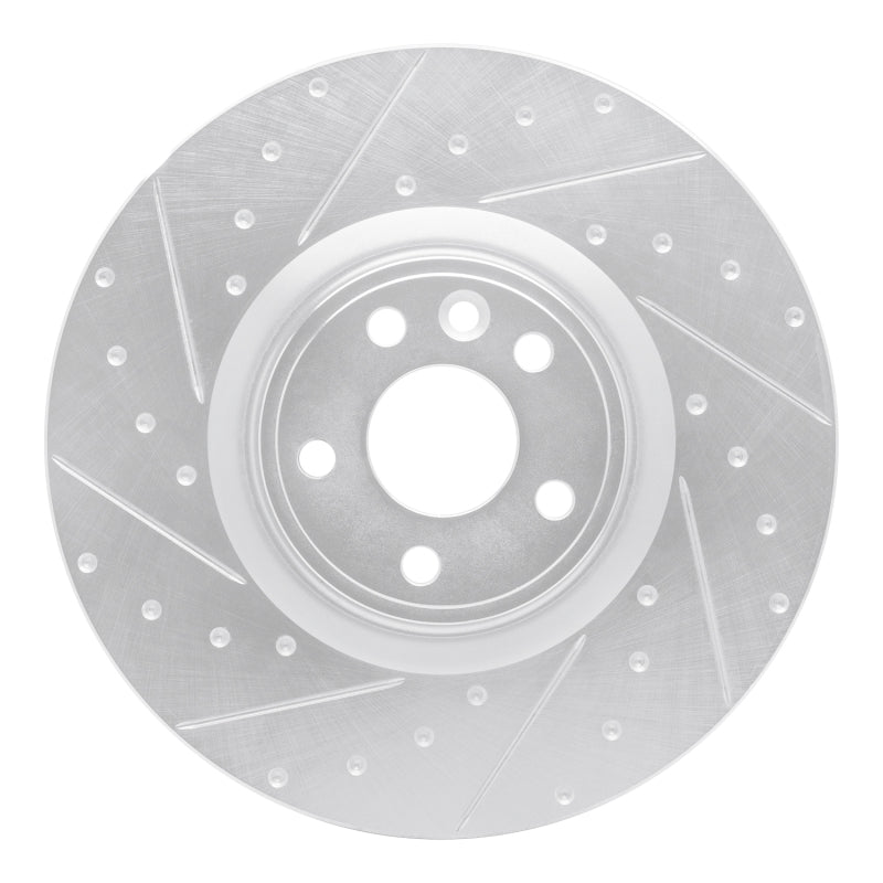 DFC 18-20 Jaguar E-Pace Front Left Drilled & Slotted Silver Brake Rotor