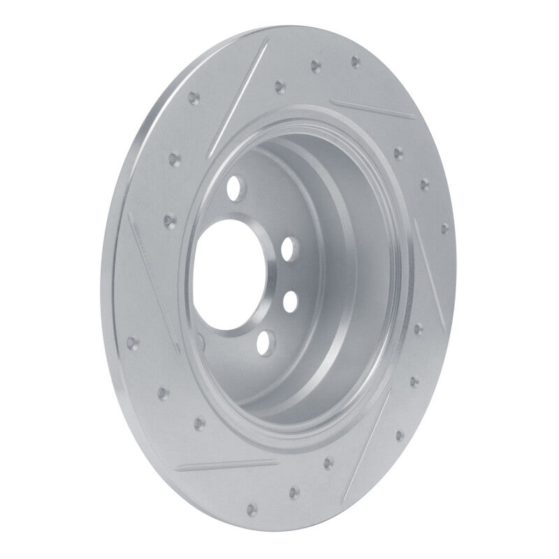 R1 00-06 Rover 75 (Mexico) Rear Right Drilled & Slotted Silver Brake Rotor