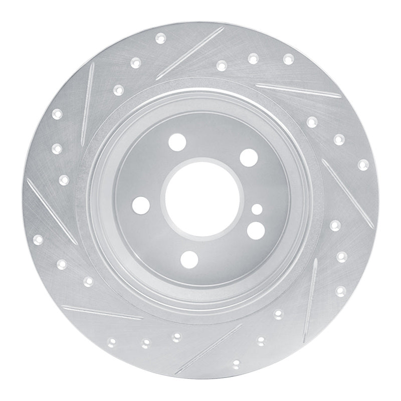 DFC 03-16 Mercedes-Benz E350 Rear Right Drilled & Slotted Silver Brake Rotor