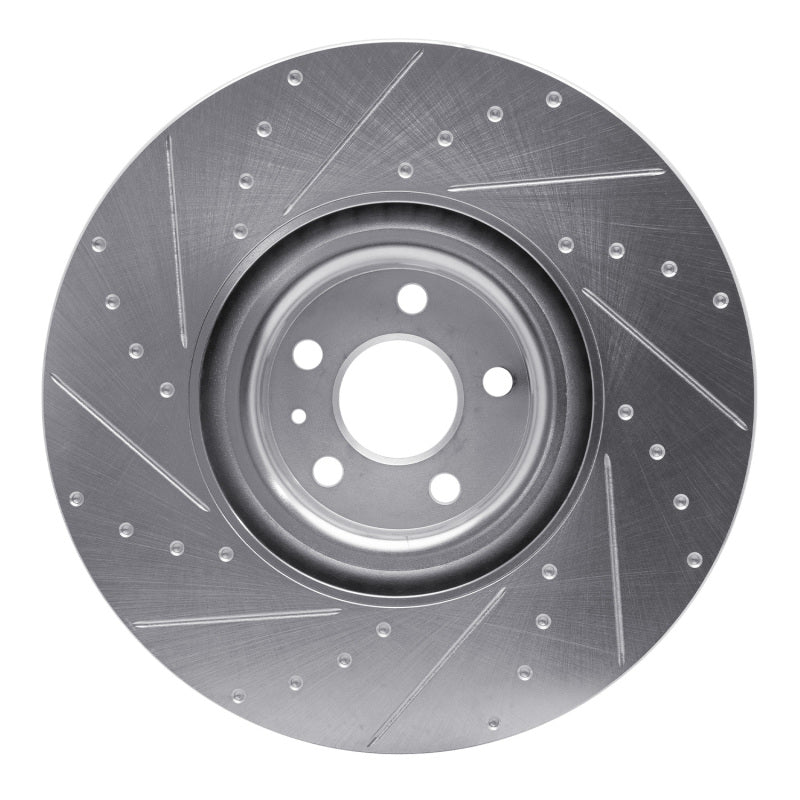 DFC 16-26 Volvo XC90 Front Right Drilled & Slotted Silver Brake Rotor