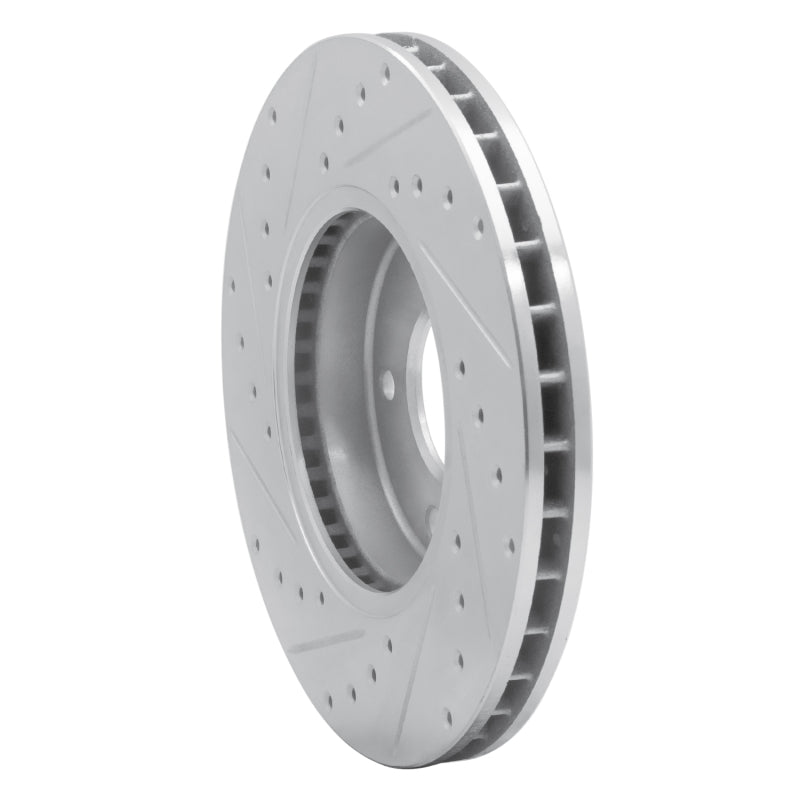 DFC 97-03 Jaguar Vanden Plas Front Right Drilled & Slotted Silver Brake Rotor