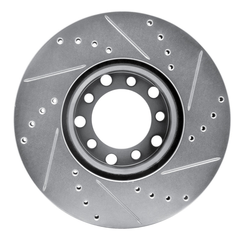 DFC 72-74 Mercedes-Benz 350SL Front Left Drilled & Slotted Silver Brake Rotor