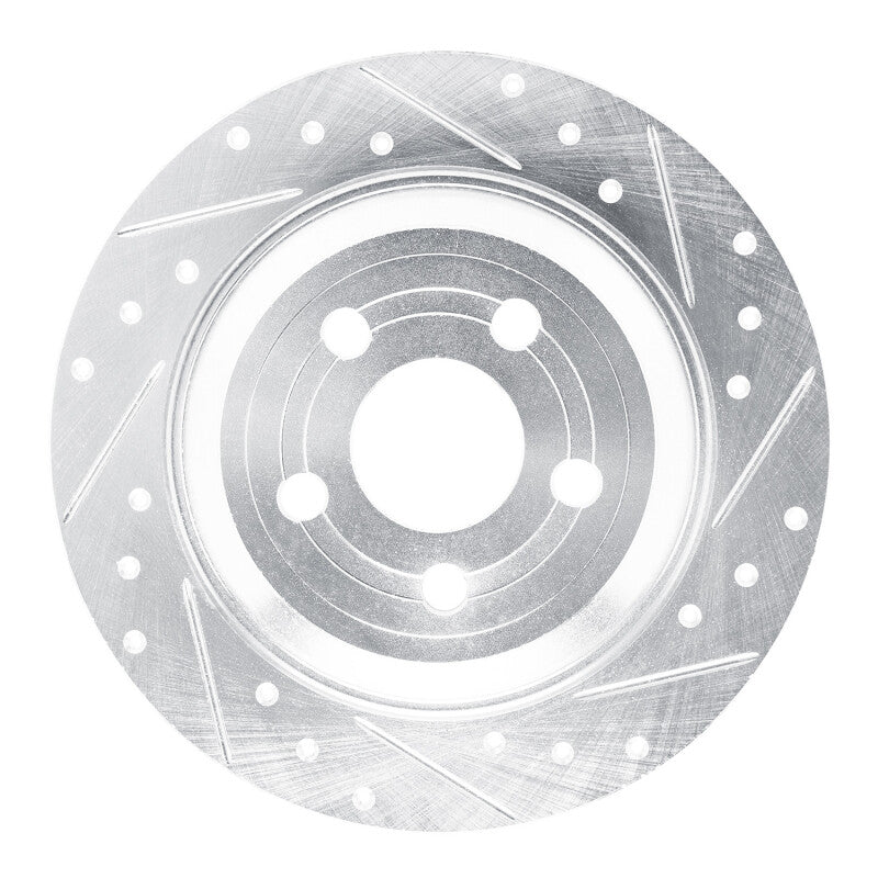 DFC 22-25 Ford Maverick Rear Right Drilled & Slotted Silver Brake Rotor