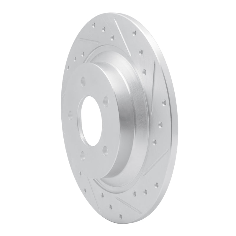 DFC 06-15 Mazda 5 Rear Right Drilled & Slotted Silver Brake Rotor