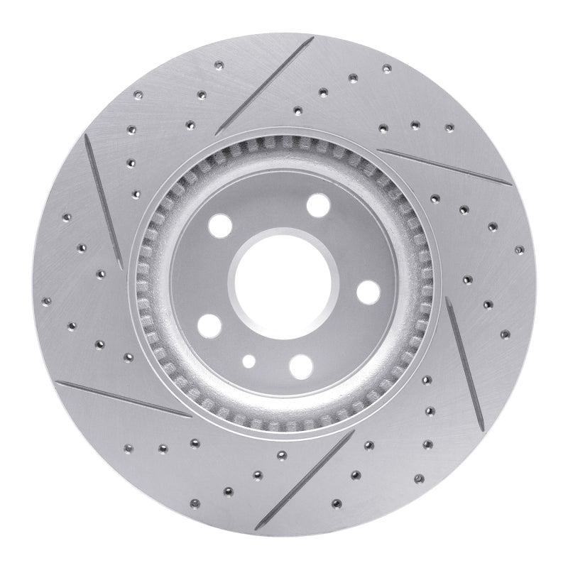 R1 13-19 Buick Regal Front Right Drilled & Slotted Geo-Carbon Rotor