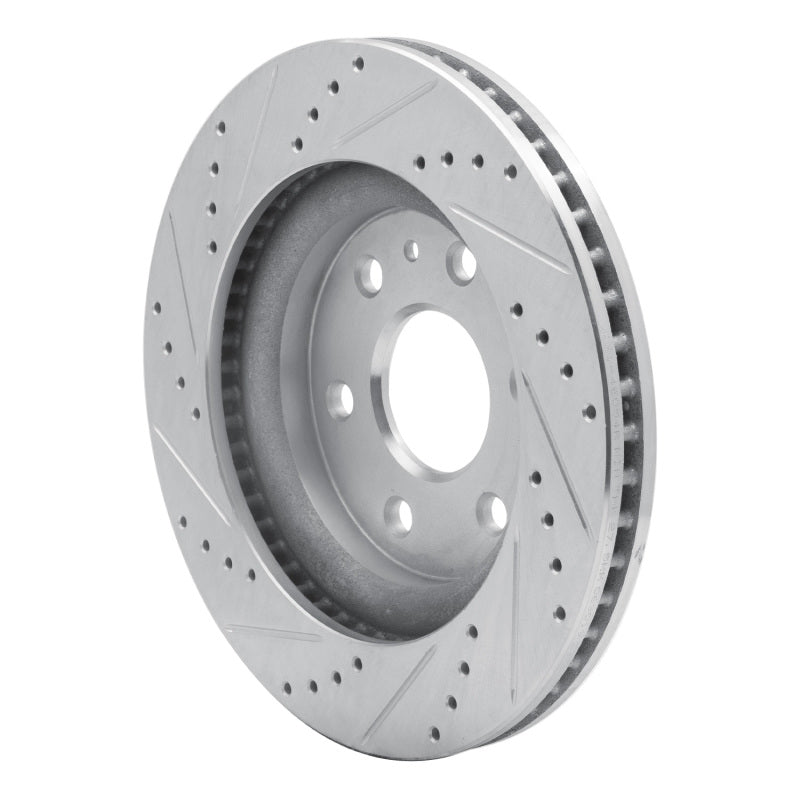 DFC 07-17 Buick Enclave Front Right Drilled & Slotted Silver Brake Rotor