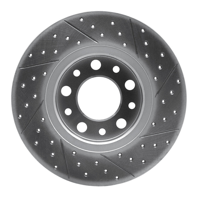 R1 15-26 Alfa Romeo Tonale Rear Left Drilled & Slotted Geo-Carbon Rotor