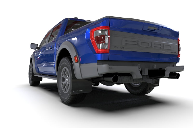 Rally Armor 21-25 Ford F-150 Raptor Gen 3 Black UR Mud Flap w/Red Logo