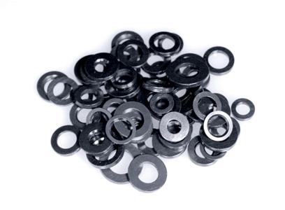 ARP 1/4 ID .440 OD no chamfer black washers
