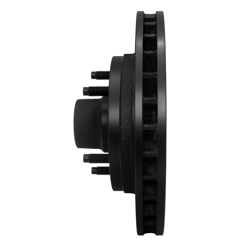 R1 94-99 Dodge Ramcharger (Mexico) Front Right Drilled & Slotted Black Brake Rotor