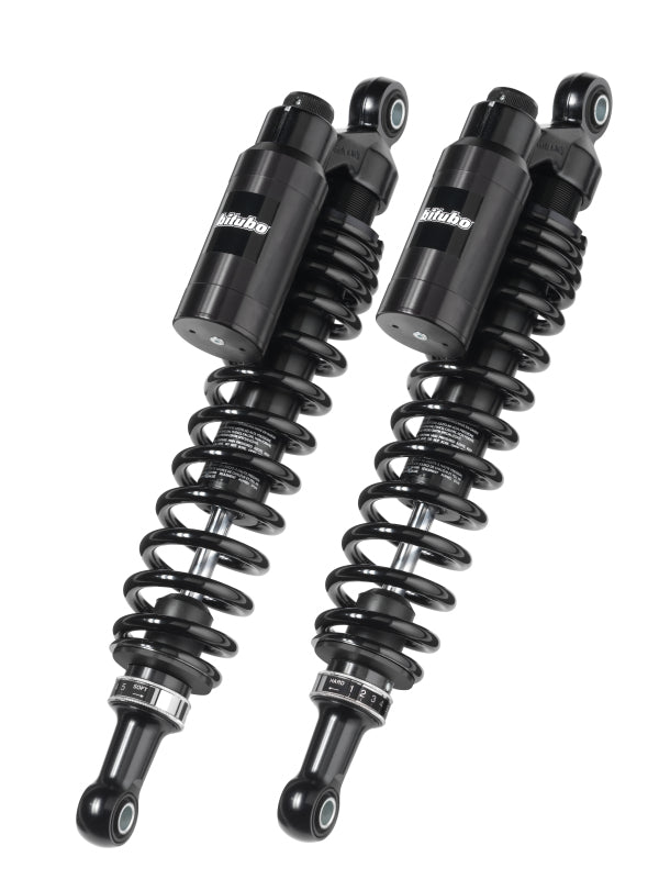 Bitubo WMT0 Twinshocks Adj.: Spring Preload, Reb., Comp., Length 321mm, Piggyback Tank, Dk Edition