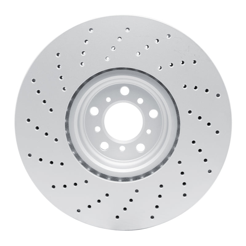 R1 15-19 BMW X5 Right Front Drilled Carbon Alloy GeoMET Rotor