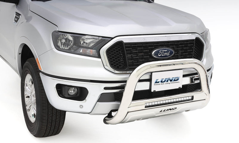 Lund 19-22 Chevrolet Silverado 1500 (Excl. 2019 LD) Bull Bar w/Led Light Bar - Polished