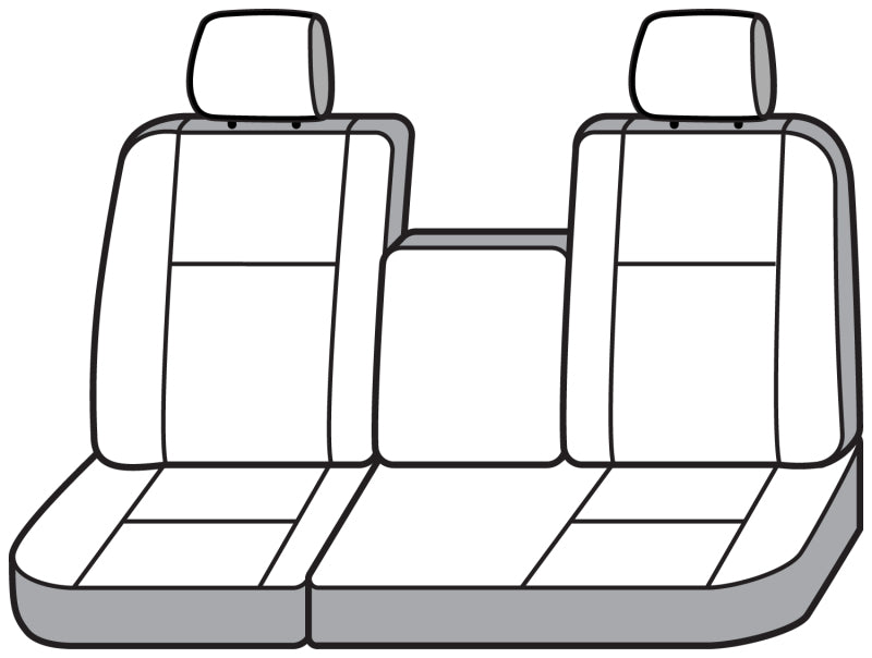 Covercraft 11-23 Toyota 4Runner Endura PrecisionFit Custom Second Row Seat Covers - Charcoal/Black