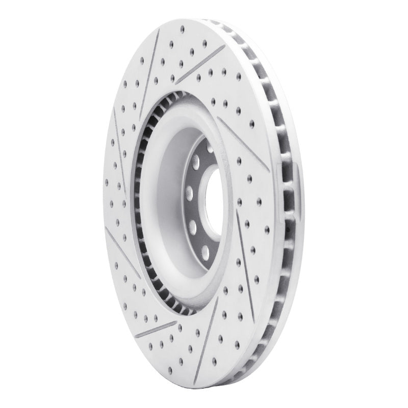 R1 06-13 Audi S3 (Mexico) Front Right Drilled & Slotted Geo-Carbon Rotor