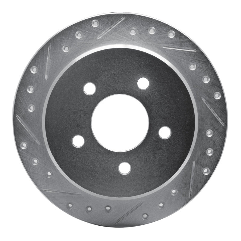 DFC 95-02 Ford Explorer Rear Left Drilled & Slotted Silver Brake Rotor