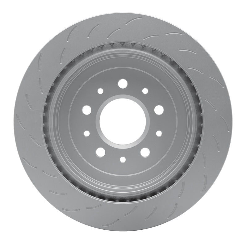 R1 16-19 Cadillac ATS Left Rear Slotted GeoSPEC Coated Rotor