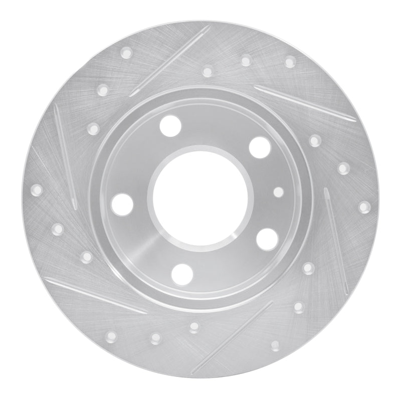DFC 02-06 Audi A4 Quattro Rear Right Drilled & Slotted Silver Brake Rotor