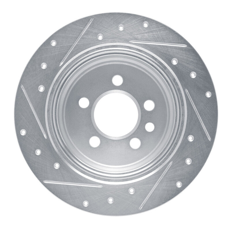 R1 00-06 Rover 75 (Mexico) Rear Right Drilled & Slotted Silver Brake Rotor