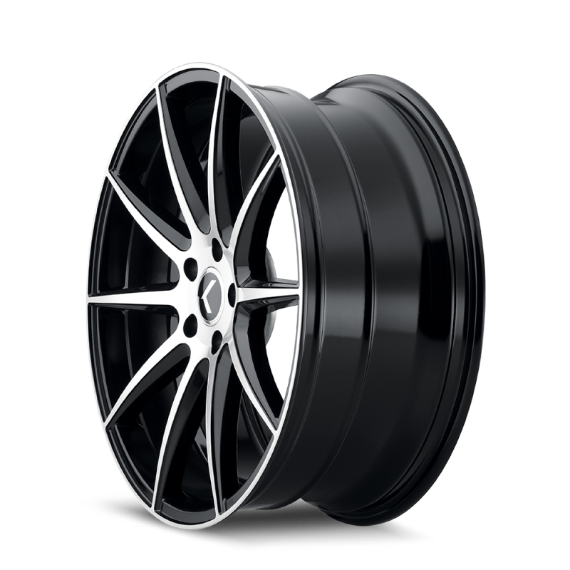 Kraze KR194 Cosmos 18x8 / 5x114.3 BP / 40mm Offset / 72.62mm Hub Gloss Black Machined Wheel