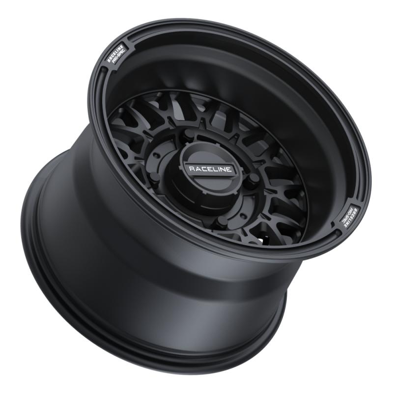 Raceline A13B Omega 15x7in/4x137 BP / 10mm Offset /110.18mm Bore - Satin Black Wheel