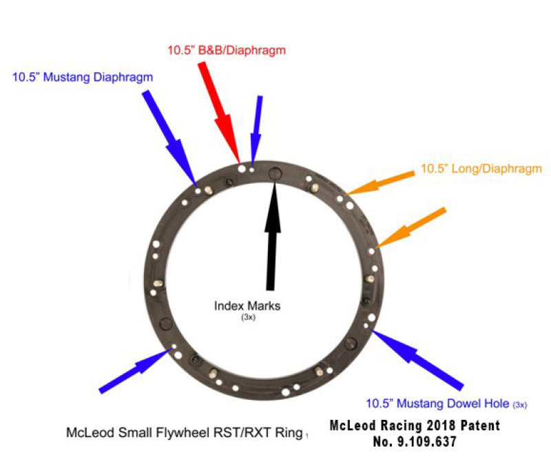 McLeod RST Clutch Mustang 1-1/16in X 10 Spline For 157 Tooth Flywheel Only
