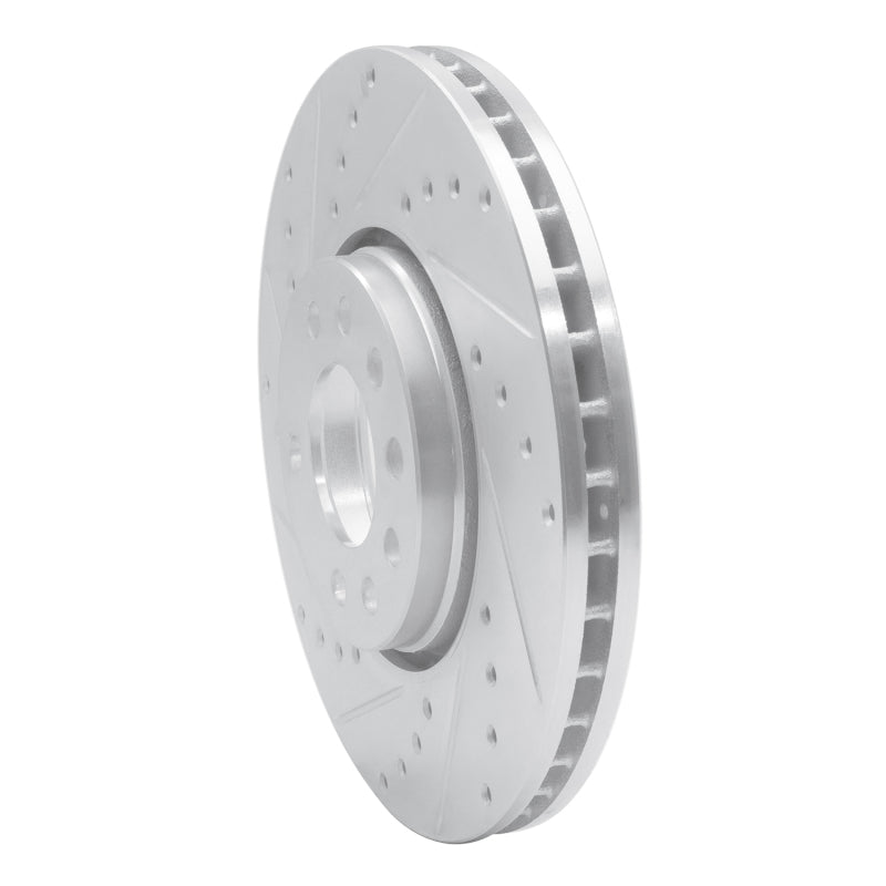R1 03-11 Cadillac BLS (Mexico) Front Left Drilled & Slotted Silver Brake Rotor