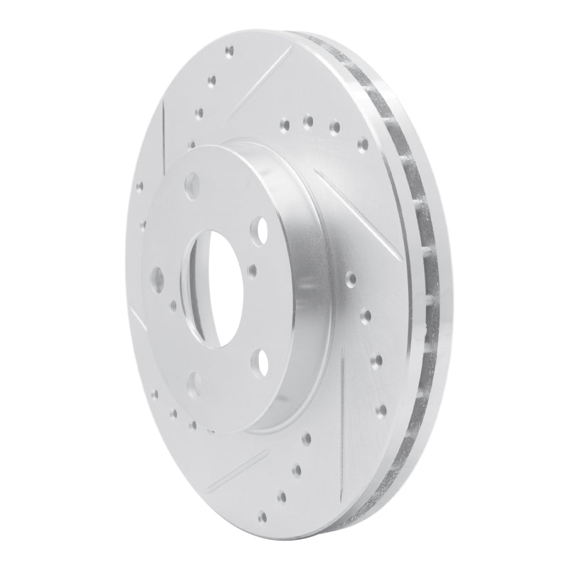 DFC 92-98 Lexus SC300 Front Left Drilled & Slotted Silver Brake Rotor
