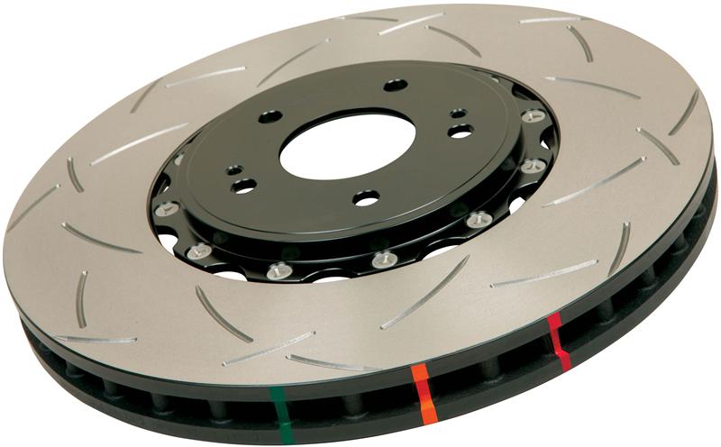 DBA 95-97 Porsche 911 Carrera Front T3 5000 Series Uni-Directional Slotted Rotor w/ Black Hat