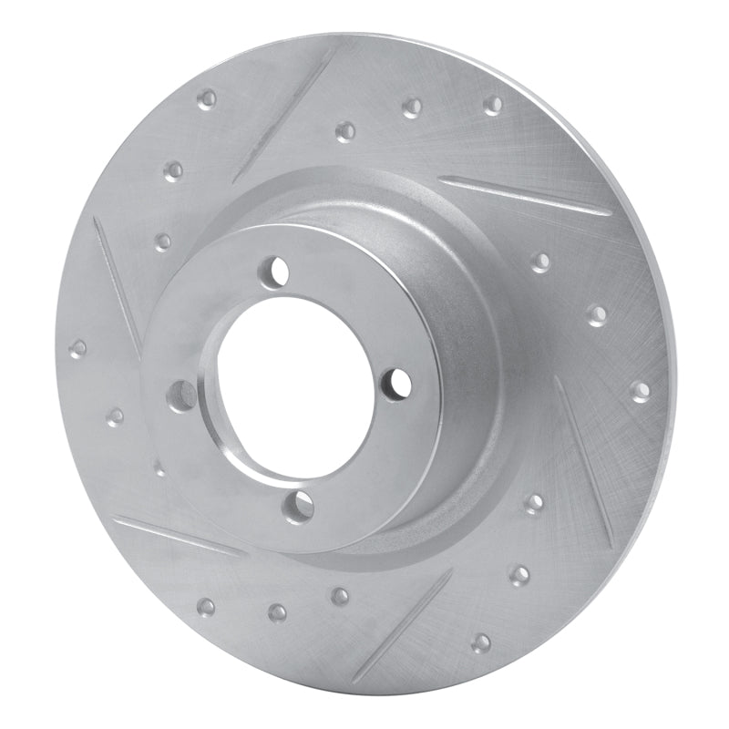 DFC 67-76 BMW 1600 Front Left Drilled & Slotted Silver Brake Rotor