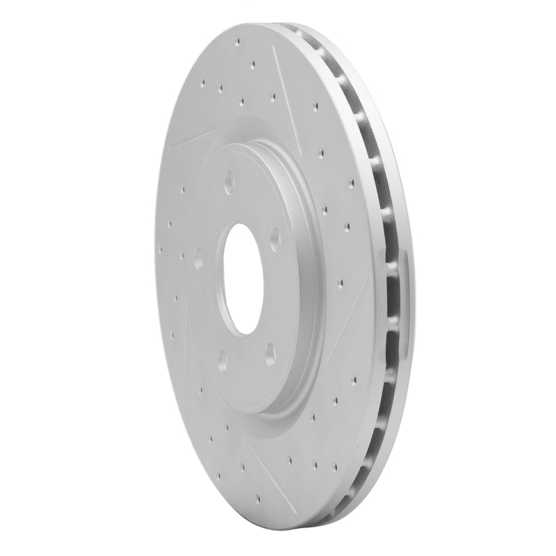 R1 12-25 Chrysler Grand Caravan Front Left Drilled & Slotted Geo-Carbon Rotor