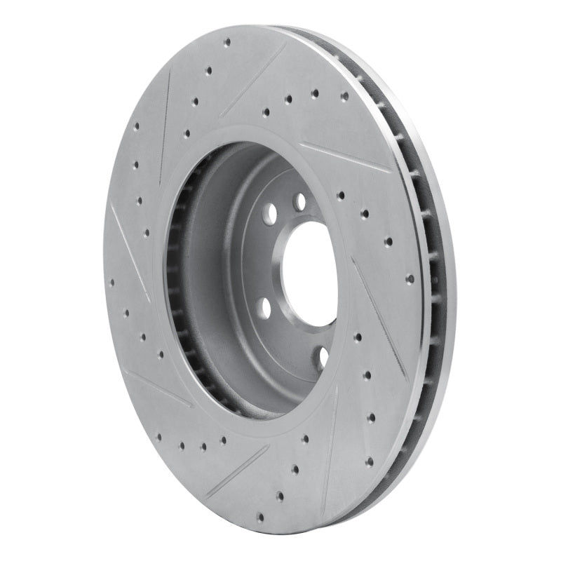 DFC 11-19 BMW 640I xDrive CONVERTIBLE Front Right Drilled & Slotted Silver Brake Rotor