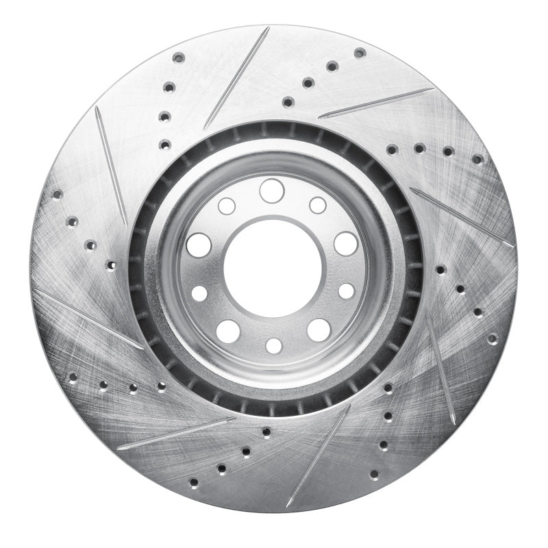 DFC 17-25 Alfa Romeo GIULIA Front Right Drilled & Slotted Silver Brake Rotor