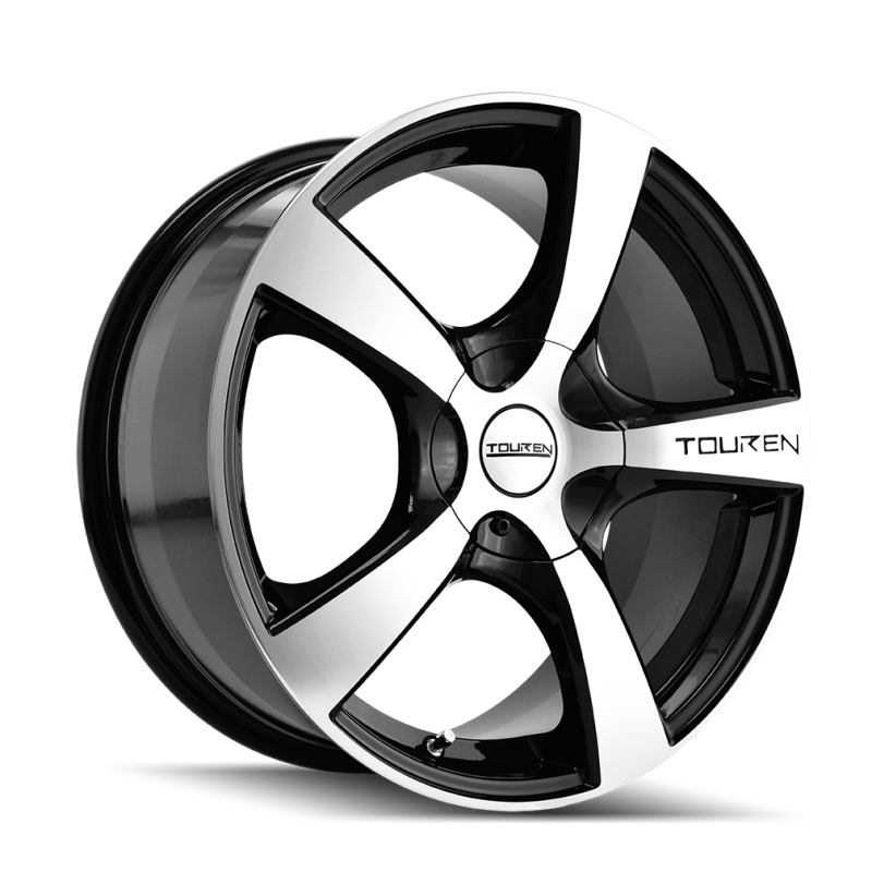 Touren 3190 TR9 16x7 / 5x112/120 BP / 42mm Offset / 72.62mm Hub Gloss Black Machined Wheel