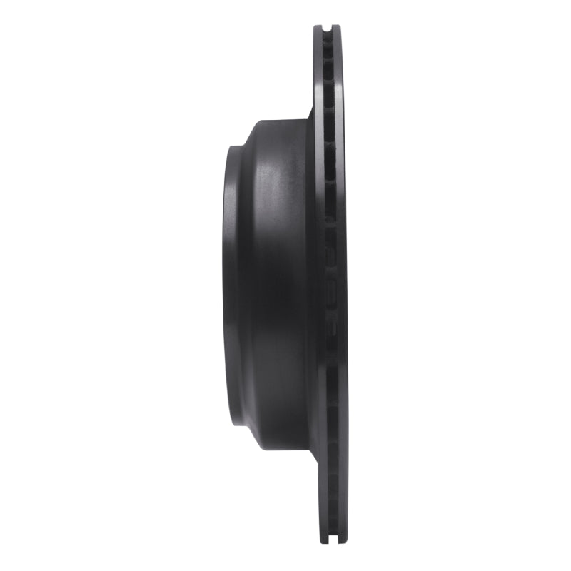 R1 05-12 Acura RL Rear Right Drilled & Slotted Black Brake Rotor