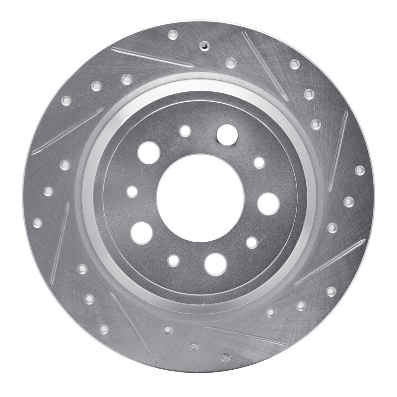 DFC 99-09 Volvo S60/XC70/S80/V70 Rear Right Drilled & Slotted Silver Brake Rotor