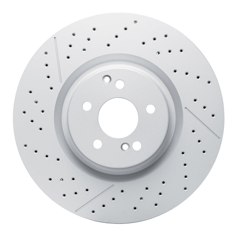 R1 2018-2025 Mercedes-Benz AMG GT 53 Rear GeoSPEC Coated Rotor - Drilled and Slotted