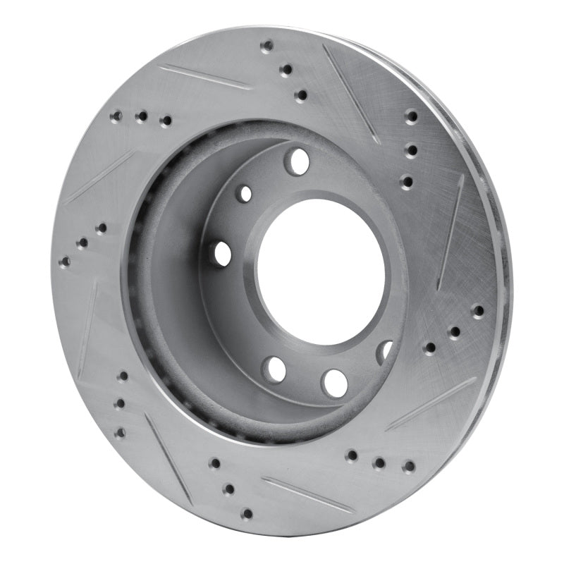 R1 02-06 Dodge Sprinter 2500 Front Left Drilled & Slotted Silver Brake Rotor