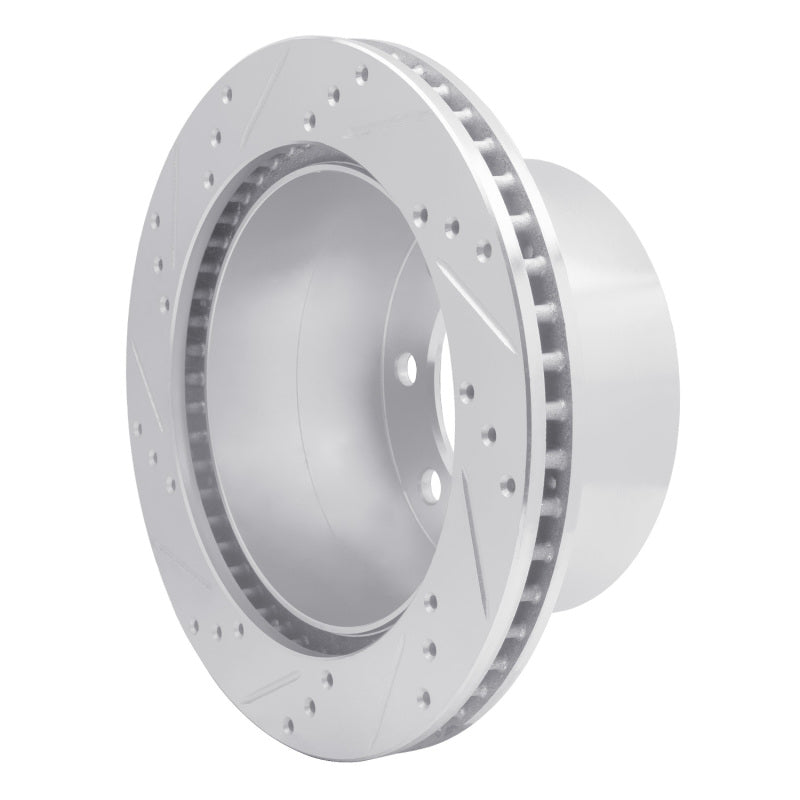 R1 00-02 Dodge Ram 4000 (Mexico) Rear Right Drilled & Slotted Silver Brake Rotor