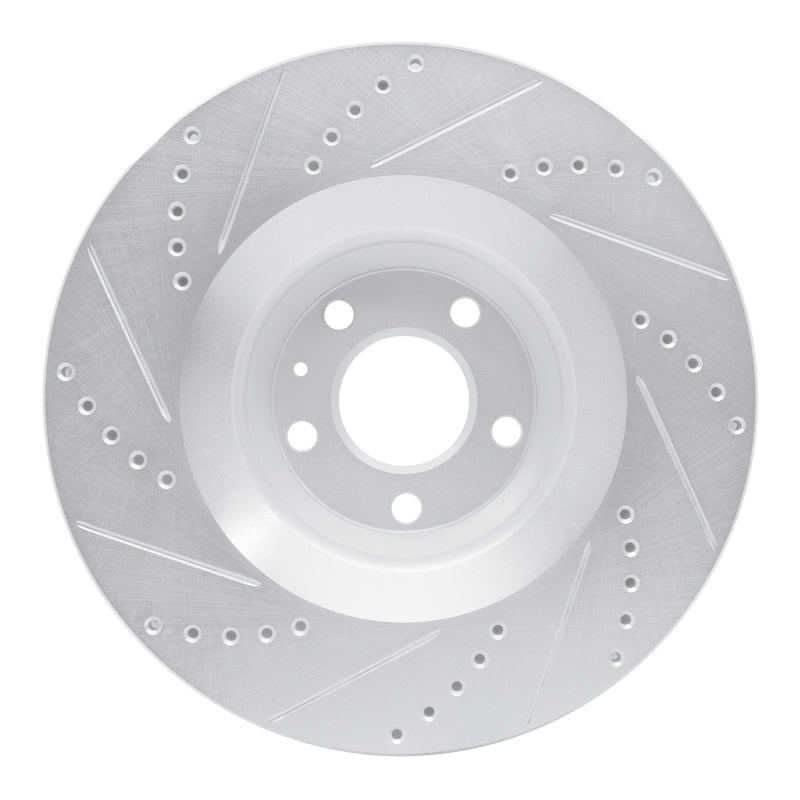DFC 05-11 Audi A6 Quattro Front Right Drilled & Slotted Silver Brake Rotor