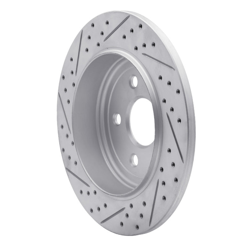 R1 11-22 Dodge Durango Rear Right Drilled & Slotted Geo-Carbon Rotor