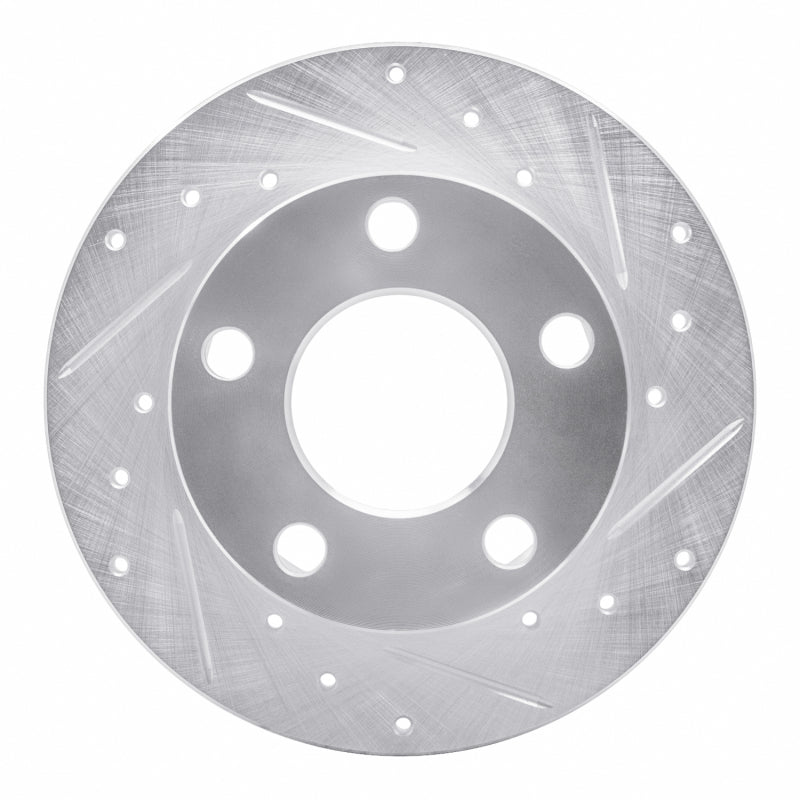 DFC 92-05 Audi A6 Quattro Rear Right Drilled & Slotted Silver Brake Rotor