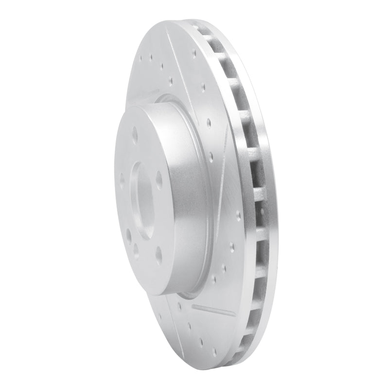 R1 16-23 Mercedes-Benz Metris Front Right Drilled & Slotted Silver Brake Rotor