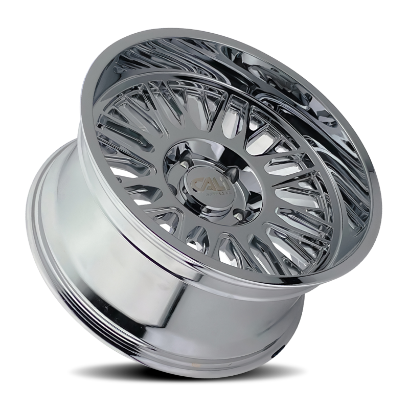 Cali Off-Road 9116 Vertex 22x12 / 8x165.1 BP / -44mm Offset / 125.2mm Hub Chrome Wheel