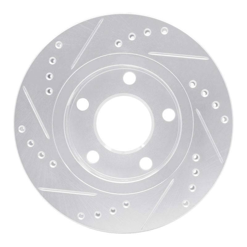 DFC 00-02 Audi S4 Rear Right Drilled & Slotted Silver Brake Rotor