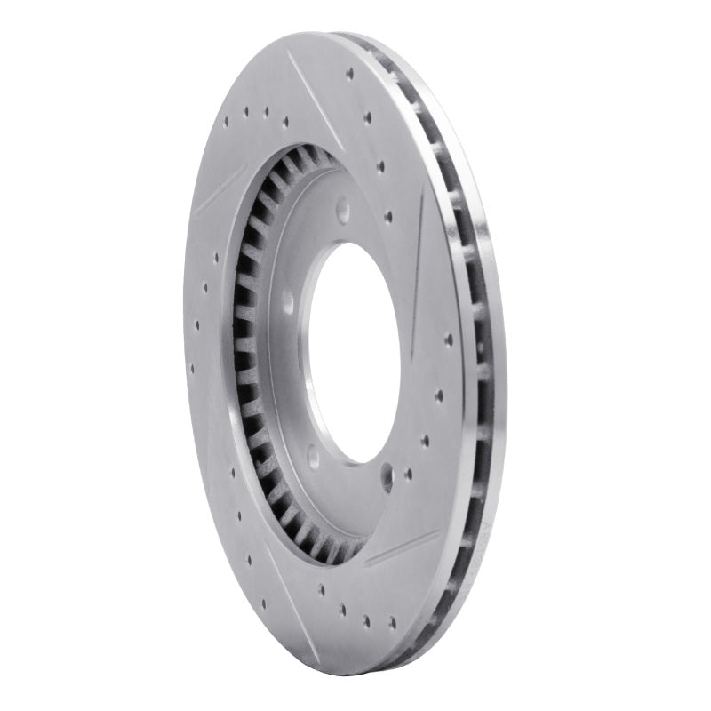 DFC 99-08 Chevrolet Tracker Front Left Drilled & Slotted Silver Brake Rotor