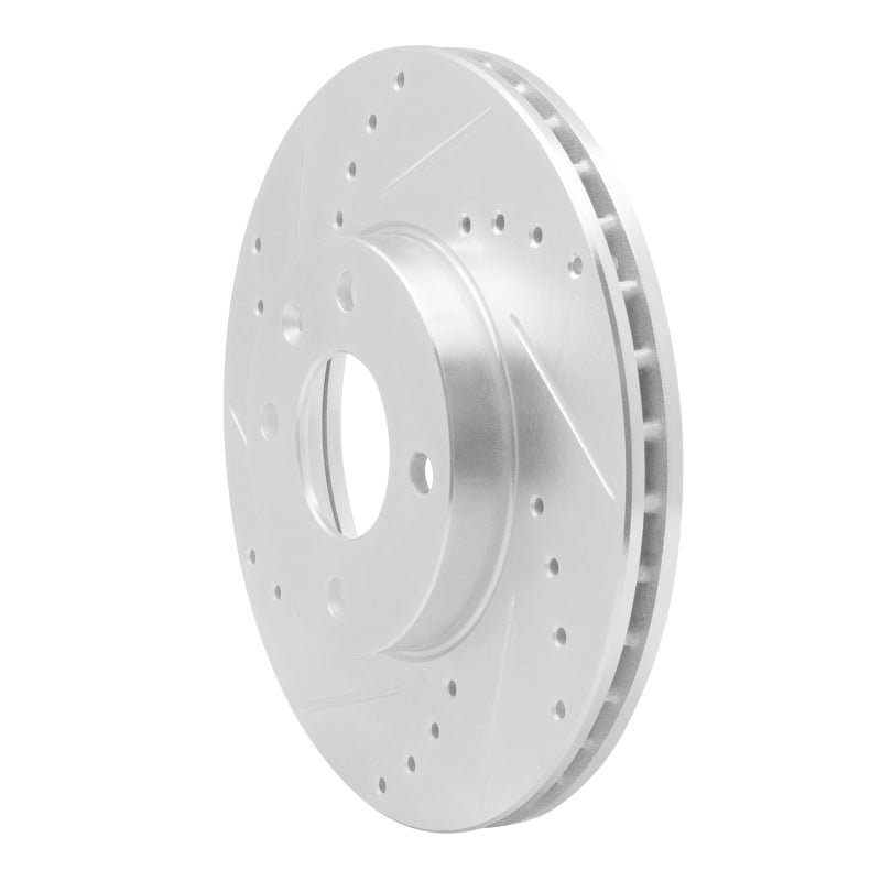 DFC 16-22 Chevrolet Spark (USA/Canada) Front Left Drilled & Slotted Silver Brake Rotor