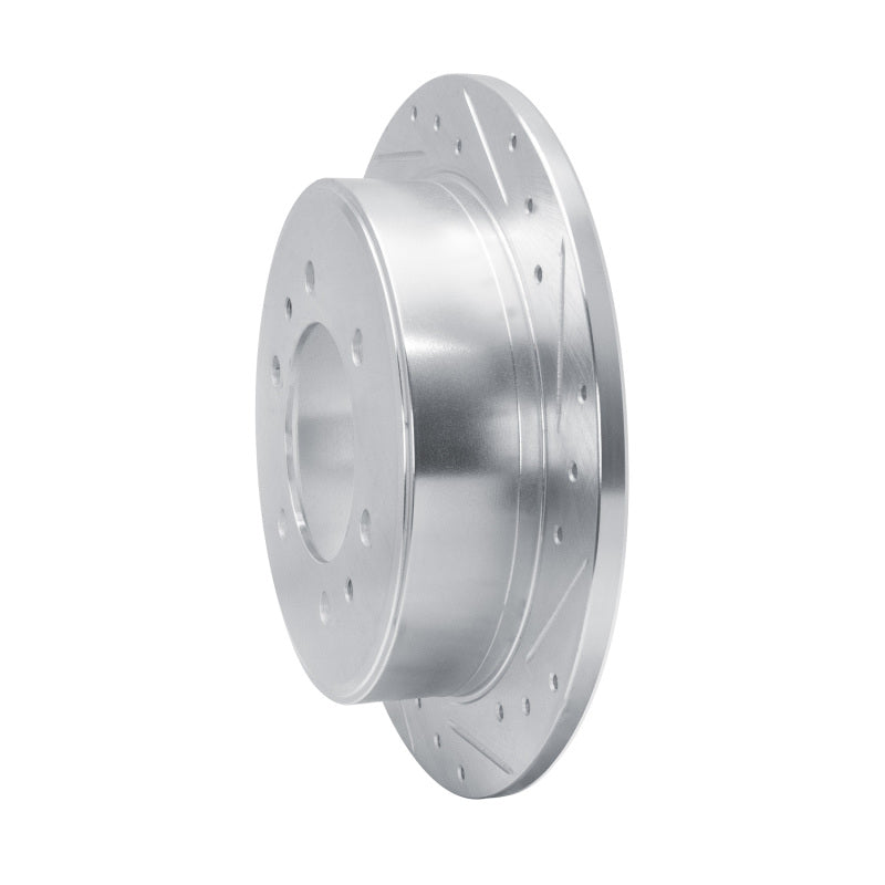 R1 76-80 Chevrolet Luv Front Right Drilled & Slotted Silver Brake Rotor
