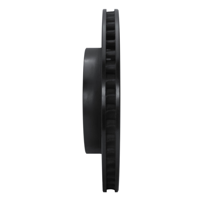 R1 15-22 Lexus RC F Right Rear Drilled & Slotted Black Brake Rotor