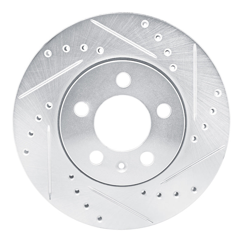 DFC 03-18 Volkswagen Polo (Mexico) Front Right Drilled & Slotted Silver Brake Rotor